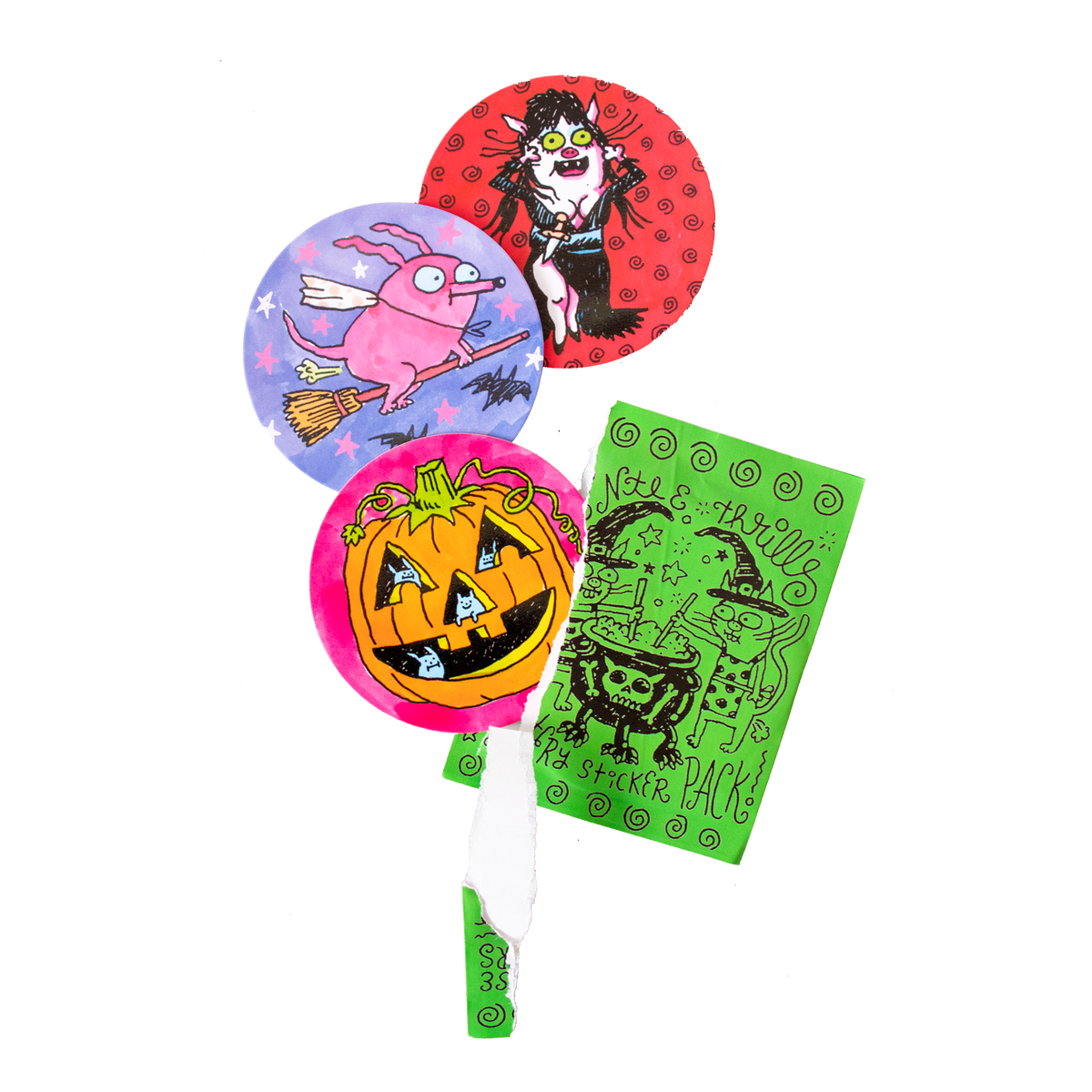 Mystery halloween sticker pack - gentle thrills