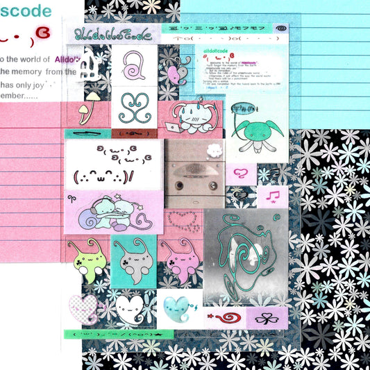 "Angel Garden" sticker sheet - alldollscode