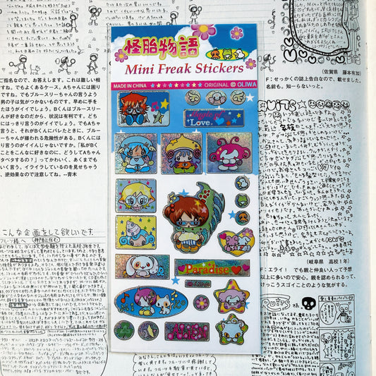 "Weird Story" sticker sheet - OLIWA