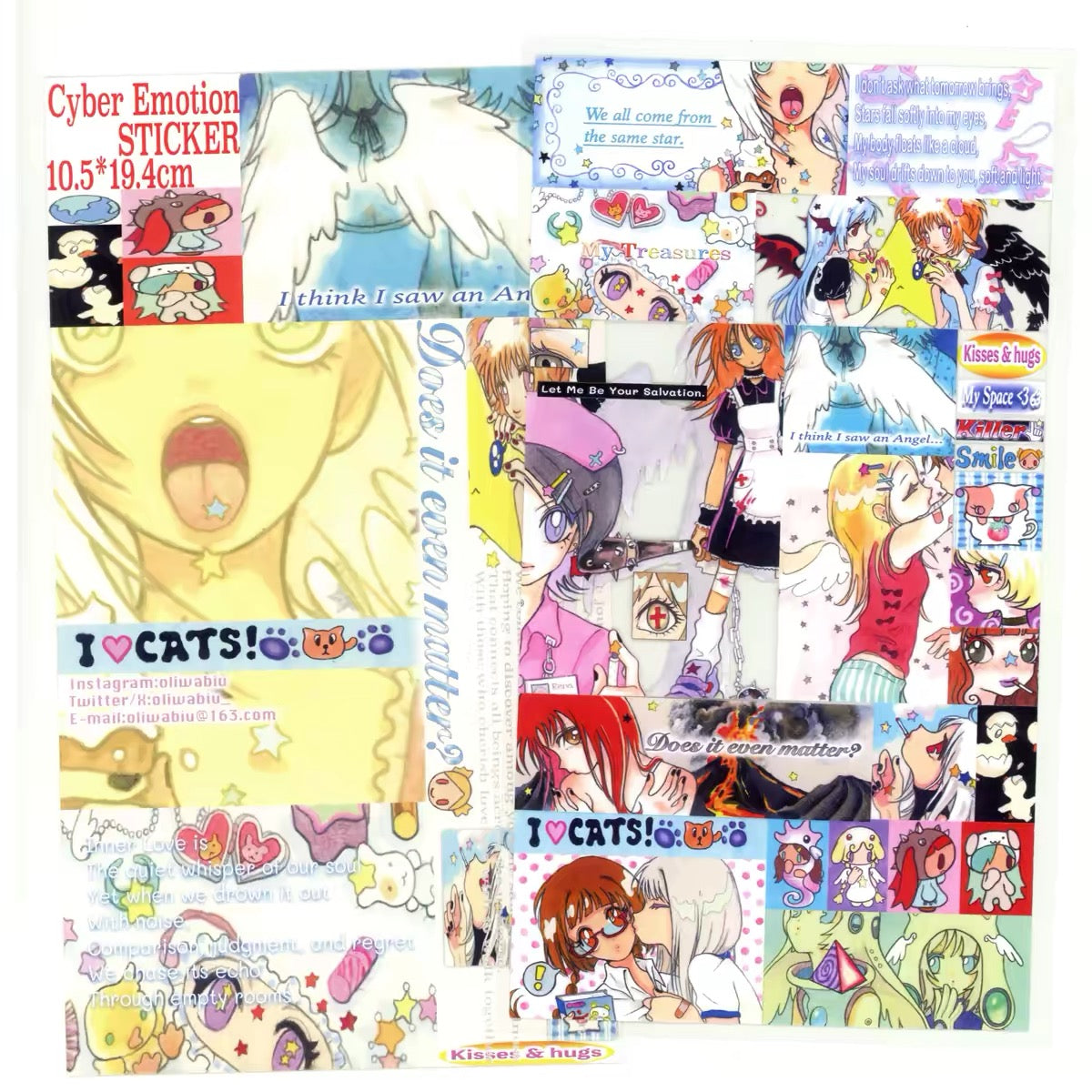 "Cyber Emotions" sticker sheet - OLIWA
