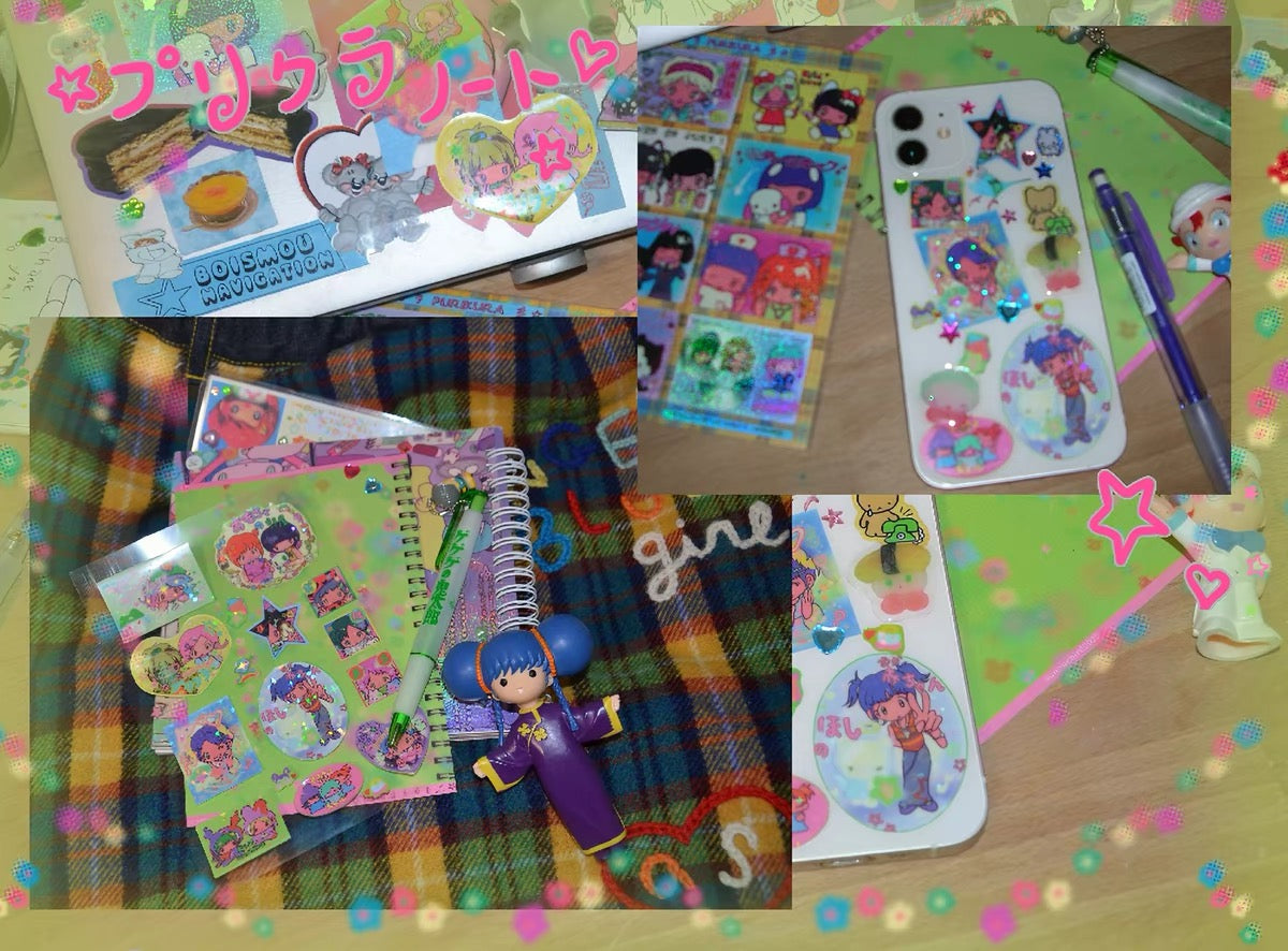 "Purikura time" sticker sheet - Sunonebird