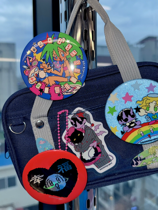 "Mahgong Love 榮!" badge - GOGO!Project