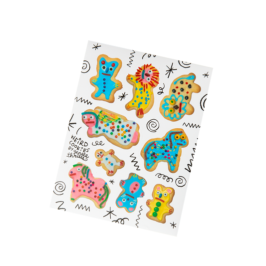"Weird cookies" sticker sheet - gentle thrills