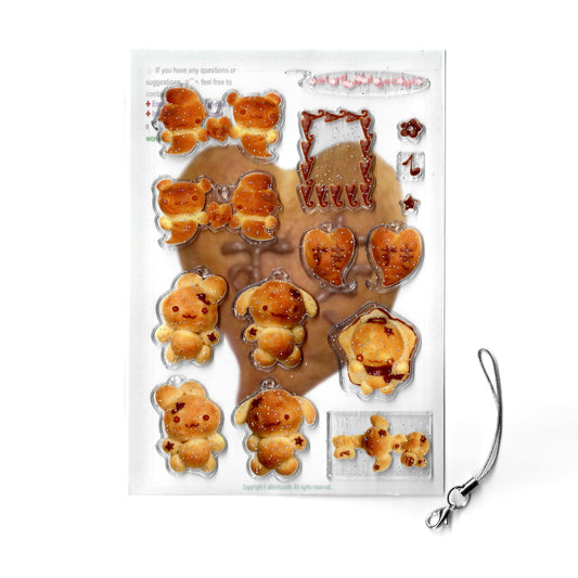 "Loaf Love" 3D sticker sheet - alldollscode