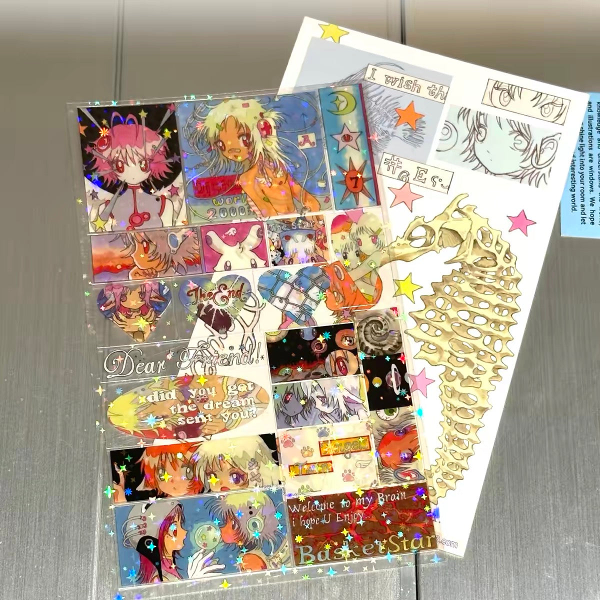 "Dear Friend" sticker sheet - OLIWA