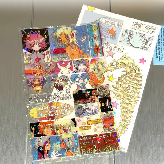 "Dear Friend" sticker sheet - OLIWA