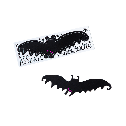 Assbat sticker - gentle thrills