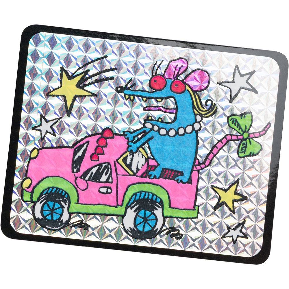 "Hell on wheels" sticker - gentle thrills
