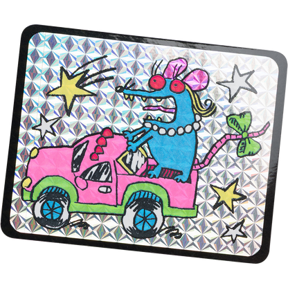 "Hell on wheels" sticker - gentle thrills