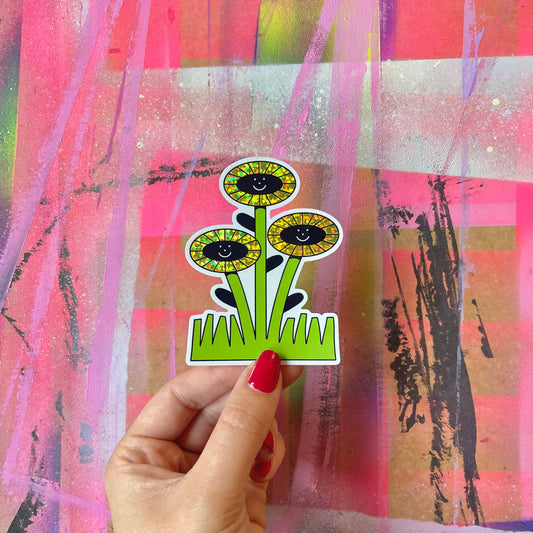 "Sunflowers" sticker - Eva Malley