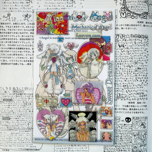 "Mechanical Angel" sticker sheet - OLIWA