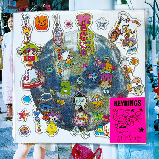"Keyrings !" sticker sheet - OLIWA