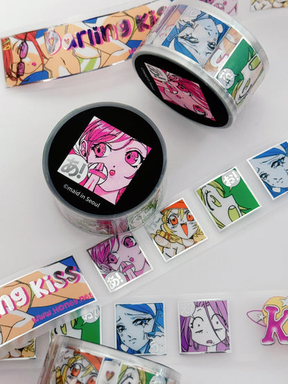 "Darling Kiss" sticker roll tape - Maid in Seoul