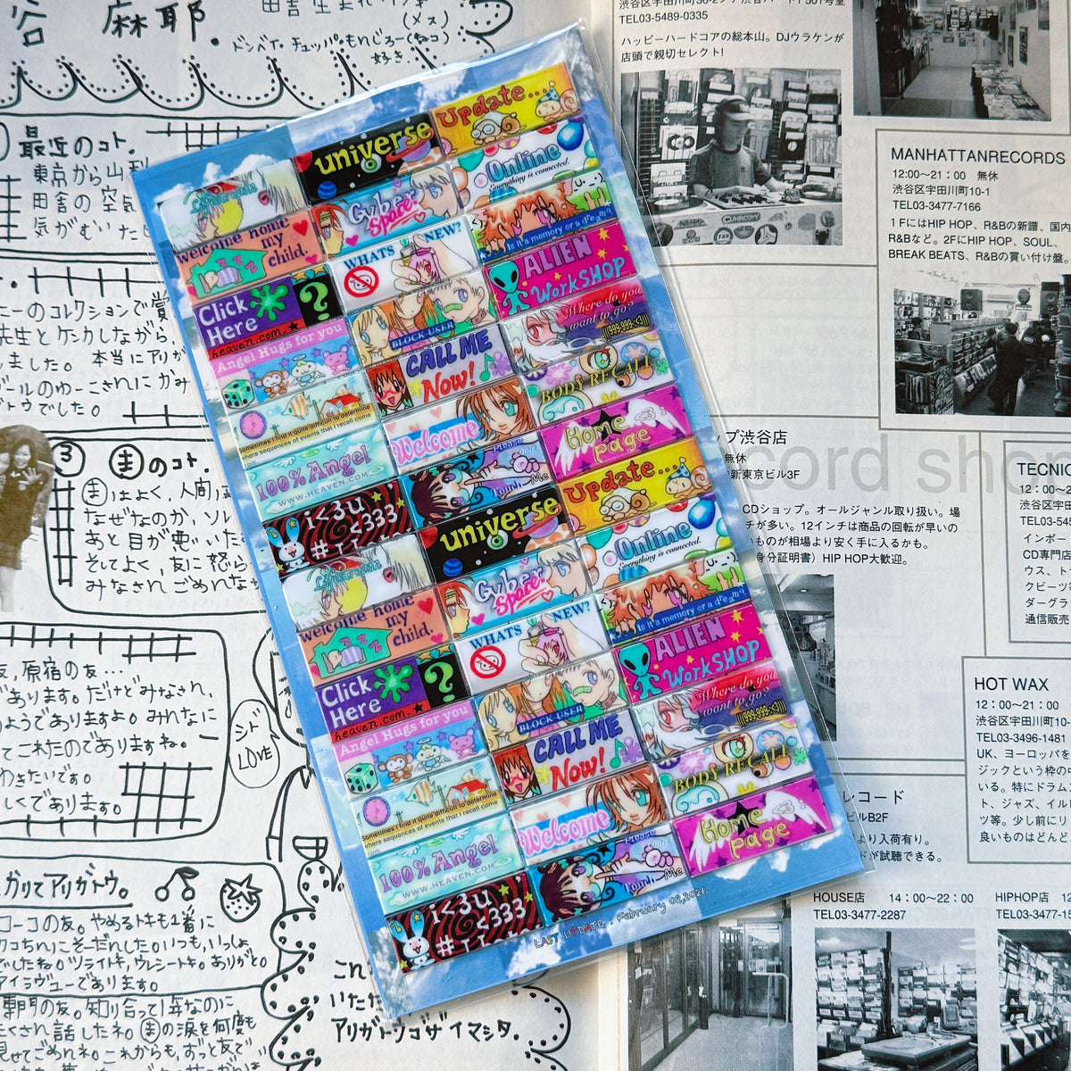 "Internet Invasion" sticker sheet - OLIWA