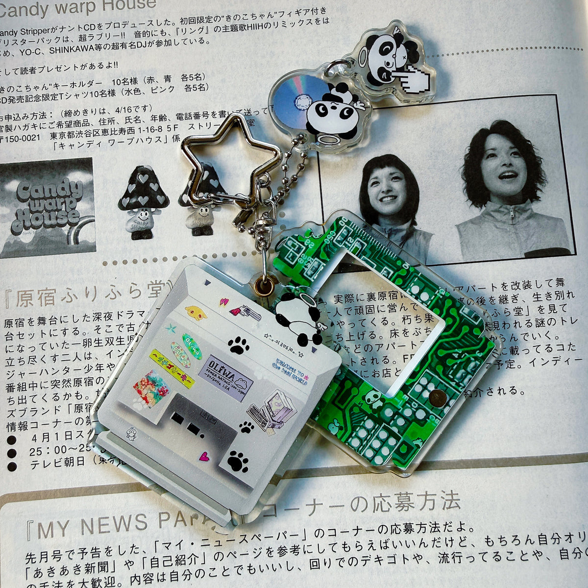 “Mini Panda computer” keychain - Oliwa