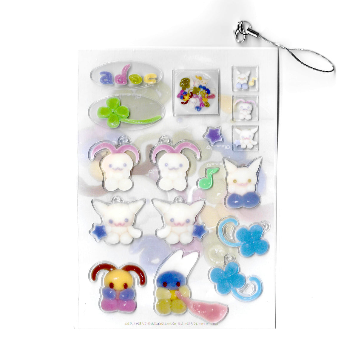 "Pocket angels"  sticker sheet  - alldollscode