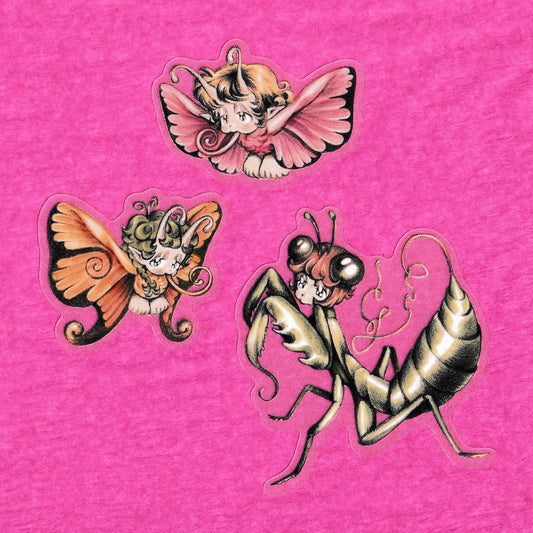 "Enchanted Girls" sticker pack - Fuzzy Land