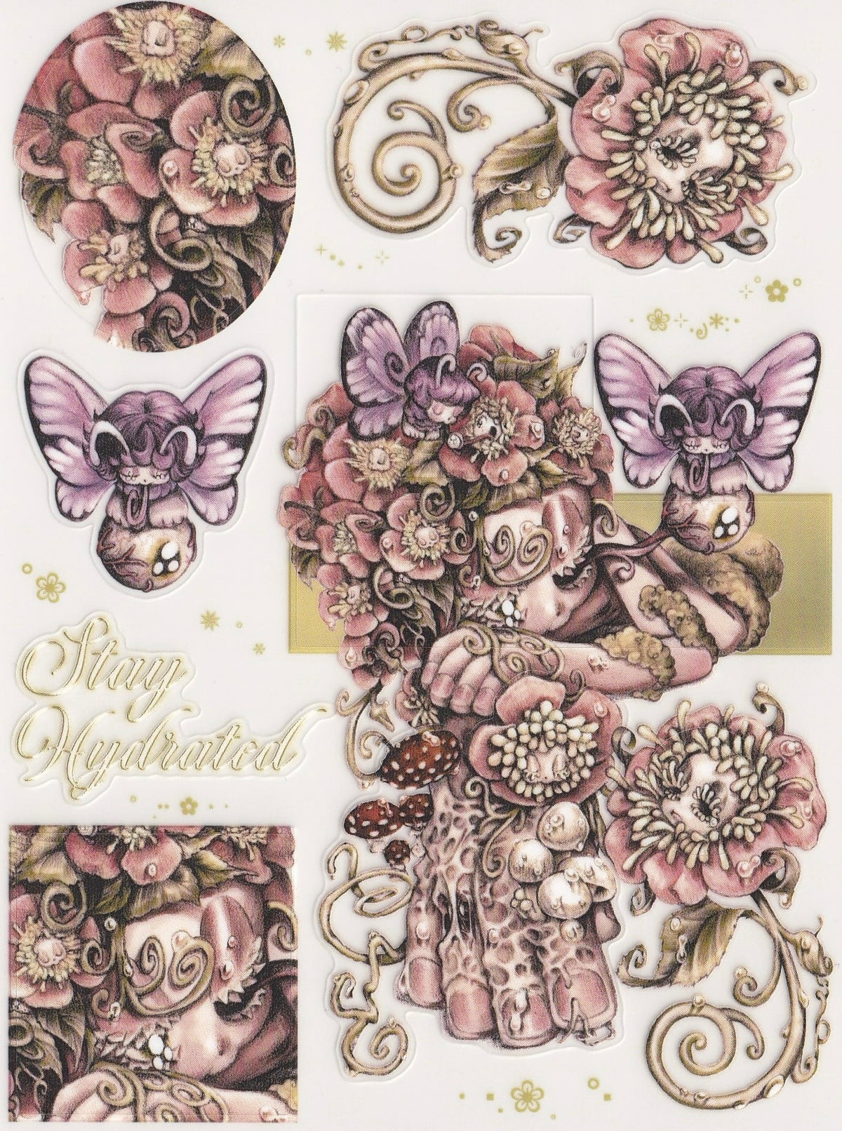 "Enchanted Forest" sticker sheet - Fuzzy Land
