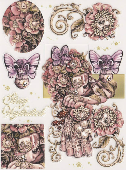 "Enchanted Forest" sticker sheet - Fuzzy Land