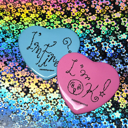 "I'm OK!" heart badge - GOGO!Project