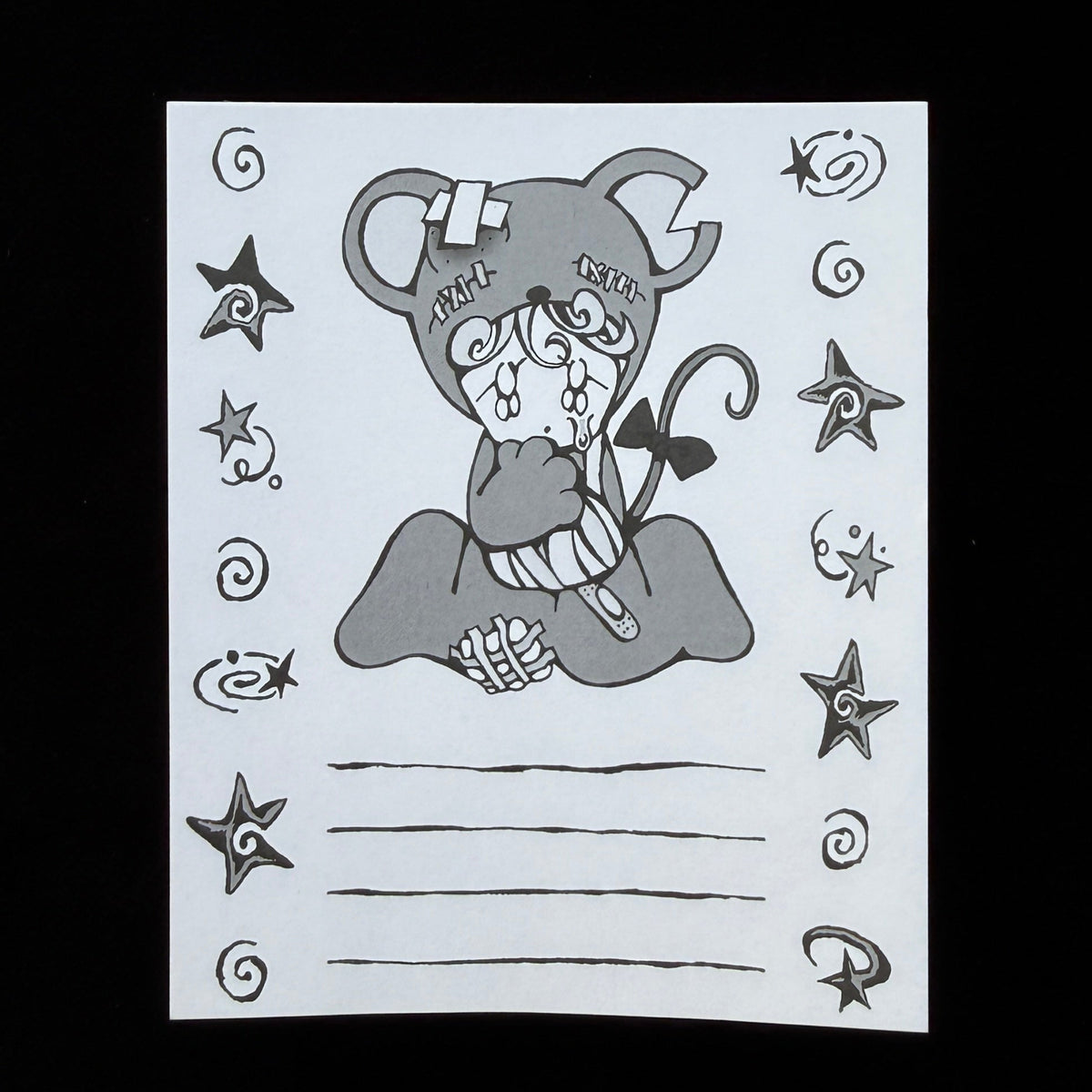 "Mouse" memo pad - Fuzzy Land
