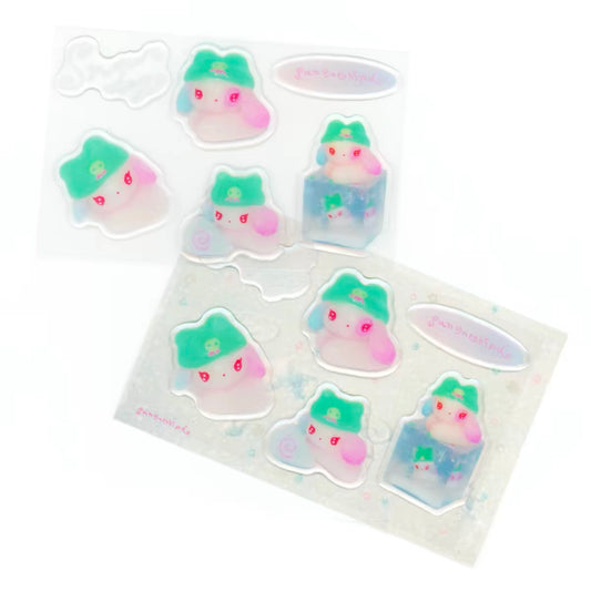 "Snow dog" sticker sheet - Sunonebird