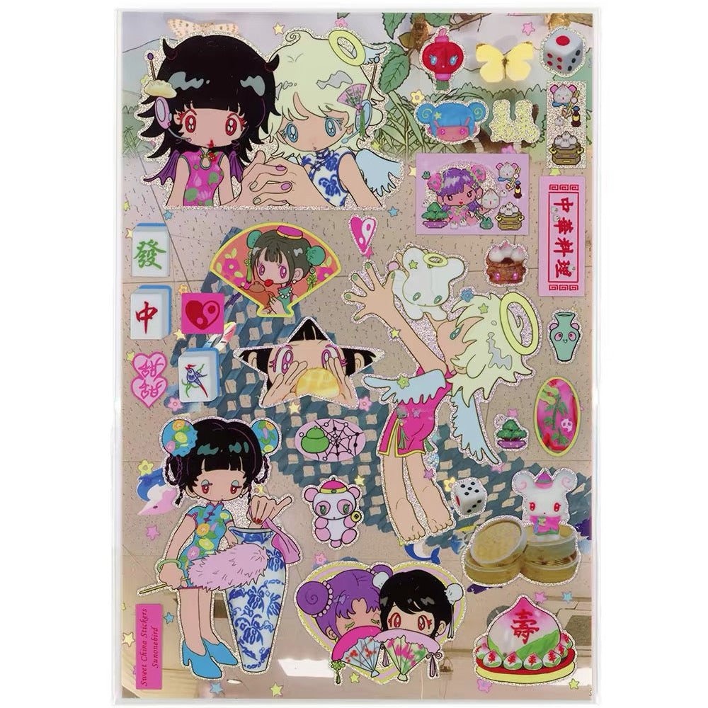 "Sweet China" sticker sheet - Sunonebird