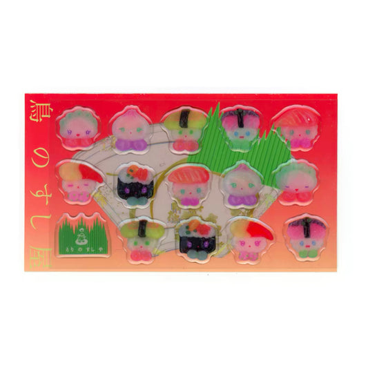 "Sushi Friends" sticker sheet - Sunonebird