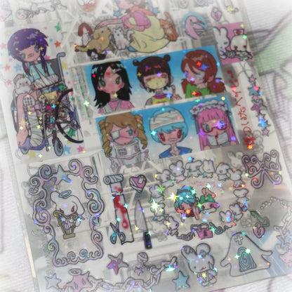 "Injured baby" sticker sheet - Sunonebird