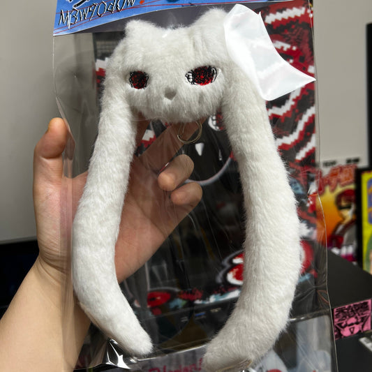 "Emo cat" keychain (white ver.) - Mewgodow
