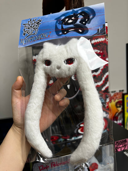 "Emo cat" keychain (white ver.) - Mewgodow