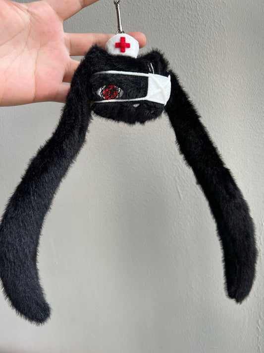 "Nurse emo cat" keychain (black ver.) - Mewgodow
