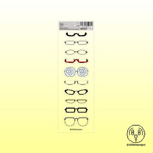 "bishojo's glasses sticker" - GOGO!Project