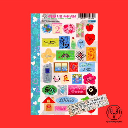 "My way 1.2.3!" diary sticker sheet - GOGO!Project