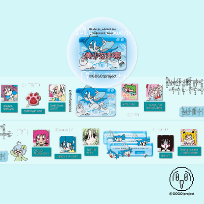 "Internet Love" sticker roll tape - GOGO!Project