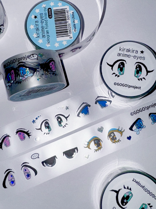 "Anime eyes" sticker roll tape - GOGO!Project