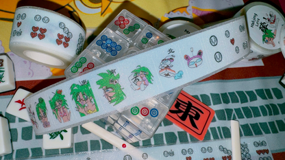 Mahgong Love 榮! kiss cut sticker (roll tape) - GOGO!Project