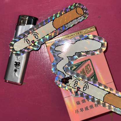 "tobacco-kun" stickers (2 type)  - GOGO!Project