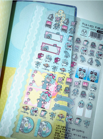 "Mint!" bishojo diary sticker sheet - GOGO!Project