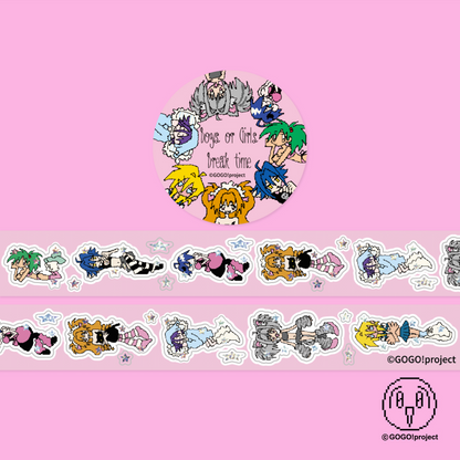 "Boys or Girls" stickers roll tape - GOGO!Project