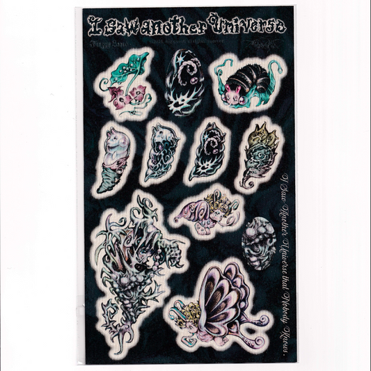 "Another Universe" sticker sheet - Fuzzy Land