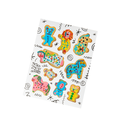 "Weird cookies" sticker sheet - gentle thrills